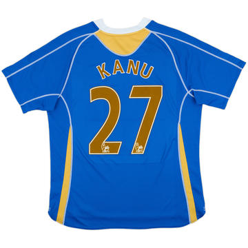 2007-08 Portsmouth Home Shirt Kanu #27 - 6/10 - (L)
