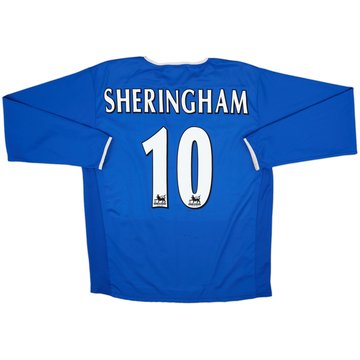 2003-05 Portsmouth Home L/S Shirt Sheringham #10 - 6/10 - (L)