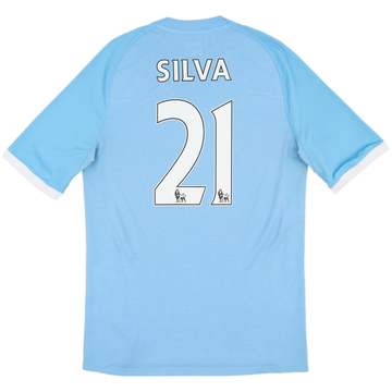 2010-11 Manchester City 'FA Cup Final' Home Shirt Silva #21 - 7/10 - (M)