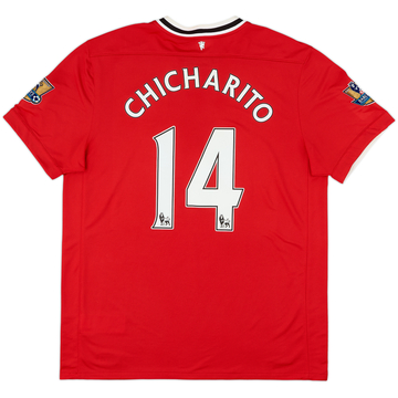 2011-12 Manchester United Home Shirt Chicharito #14 - 8/10 - (XL)