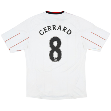 2010-11 Liverpool Away Shirt Gerrard #8 - 5/10 - (L)