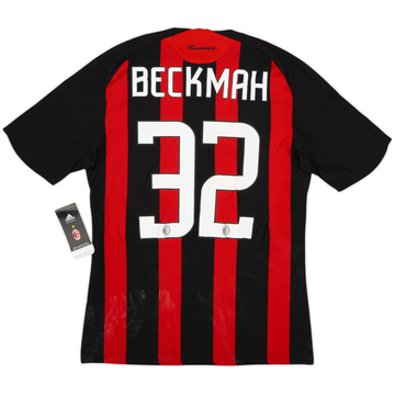 2008-09 AC Milan Home Shirt Beckmah #32 (S)