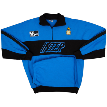 1990-91 Inter Milan Uhlsport Tracksuit - 9/10 - (M)