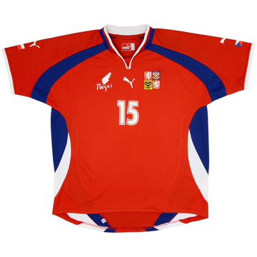 2000-02 Czech Republic Basic Home Shirt #15 - 7/10 - (XL)