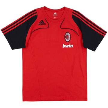 2008-09 AC Milan adidas Cotton Tee - 9/10 - (S)