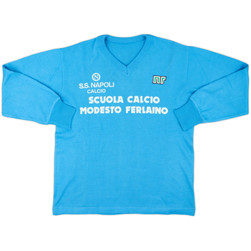 1986-87 Napoli 'Football School' Ennerre Knitted Sweat Top - 8/10 - (M)
