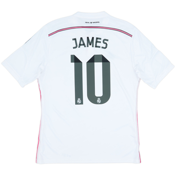 2015-16 Real Madrid Home Shirt James #10 - 6/10 - (L)