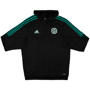 2021-22 Celtic adidas Hooded 1/4 Zip Drill Top - 9/10 - (L)