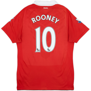 2010-11 Manchester United Home Shirt Rooney #10 - 8/10 - (M)