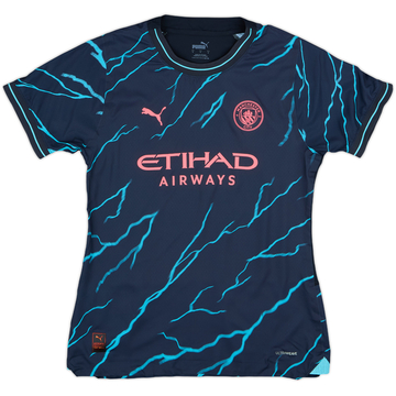 2023-24 Manchester City Authentic Third Shirt Haaland #9 - 9/10 - (Women's S)
