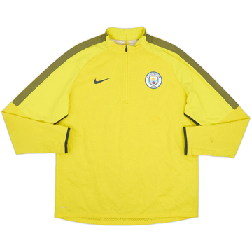 2017-18 Manchester City Nike 1/4 Zip Drill Top - 8/10 - (XL)
