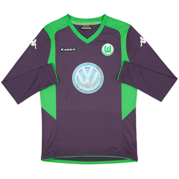 2014-15 Wolfsburg Signed GK Shirt - 4/10 - (M)
