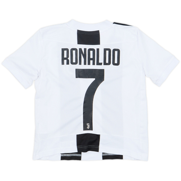 2018-19 Juventus Home Shirt Ronaldo #7 - 7/10 - (S.Boys)