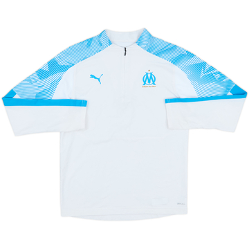 2018-19 Olympique Marseille Puma 1/4 Zip Training Top - 8/10 - (L.Boys)