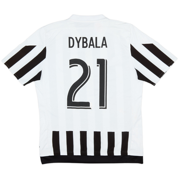 2015-16 Juventus Home Shirt Dybala #21 - 5/10 - (XL.Boys)