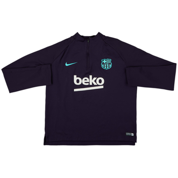2018-19 Barcelona Nike 1/4 Zip Drill Top - 8/10 - (XL.Boys)