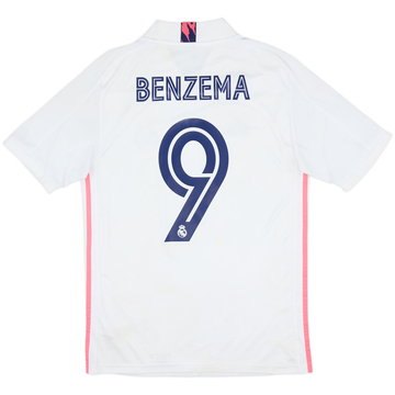 2020-21 Real Madrid Home Shirt Benzema #9 - 5/10 - (S)