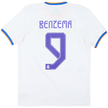 2021-22 Real Madrid Home Shirt Benzema #9 - 7/10 - (M)