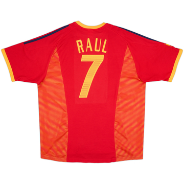 2002-04 Spain Home Shirt Raul #7 - 8/10 - (XL)