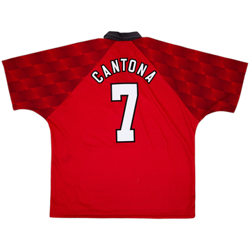 1996-98 Manchester United Home Shirt Cantona #7 - 7/10 - (XXL)