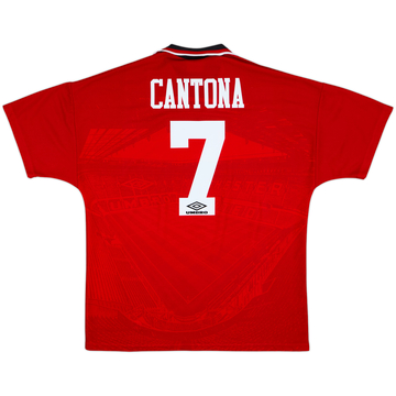 1994-96 Manchester United Home Shirt Cantona #7 - 8/10 - (XL)