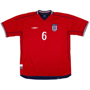 2002-04 England Away Shirt #6 - 8/10 - (XL)