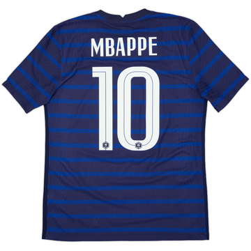 2020-21 France Authentic Home Shirt Mbappe #10 - 10/10 - (M)
