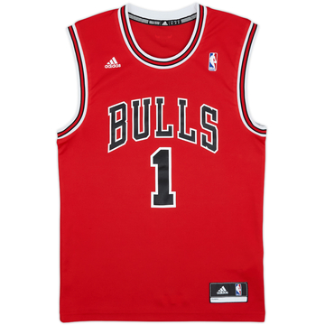 2010-14 Chicago Bulls Rose #1 adidas Away Jersey - 9/10 - (S)