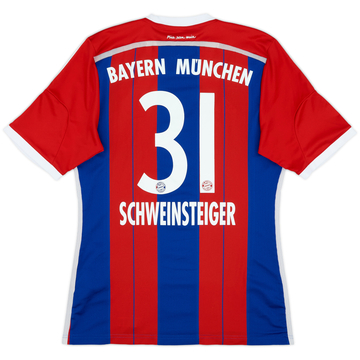 2014-15 Bayern Munich Home Shirt Schweinsteiger #31 - 8/10 - (M)