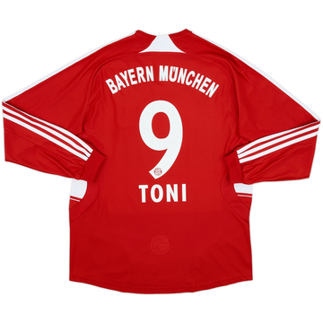 2007-08 Bayern Munich Home L/S Shirt Toni #9 - 8/10 - (M)