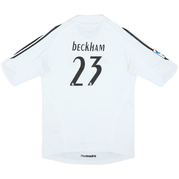 2005-06 Real Madrid Home Shirt Beckham #23 - 8/10 - (S)