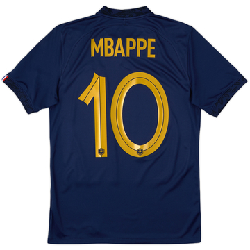 2022-23 France Home Shirt Mbappe #10 - 8/10 - (S)