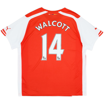2014-15 Arsenal Home Shirt Walcott #14 - 7/10 - (XL)