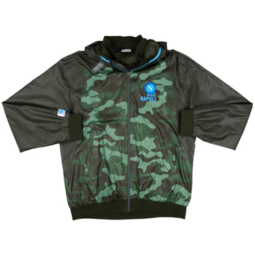 2013-14 Napoli Macron Hooded Track Jacket - 8/10 - (XXL)