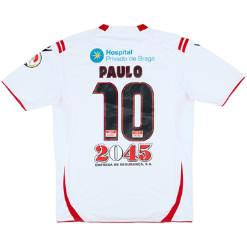 2009-10 Braga Away Shirt Paulo #10 - 6/10 - (XL)