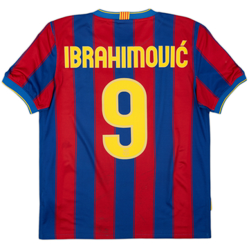 2009-10 Barcelona Home Shirt Ibrahimovic #9 - 5/10 - (M)