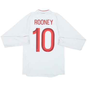 2012-13 England Home L/S Shirt Rooney #10 - 6/10 - (S)