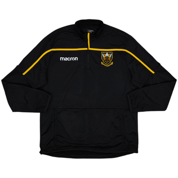 2016-17 Northampton Saints Macron 1/4 Zip Drill Top - 8/10 - (XXL)