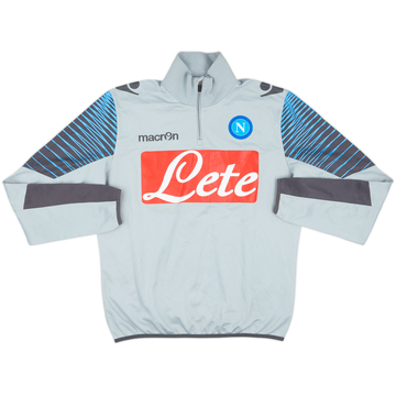 2014-15 Napoli Macron 1/4 Zip Training Top - 6/10 - (S)