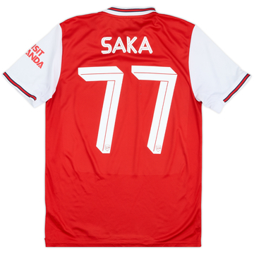 2019-20 Arsenal Home Shirt Saka #77 - 7/10 - (M)