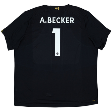 2019-20 Liverpool GK S/S Shirt A.Becker #1 - 6/10 - (3XL)