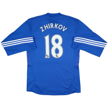 2009-10 Chelsea Home L/S Shirt Zhirkov #18 - 8/10 - (M)