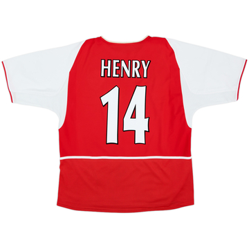 2002-04 Arsenal Home Shirt Henry #14 - 8/10 - (XL)