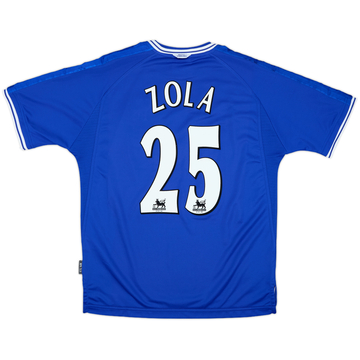 1999-01 Chelsea Home Shirt Zola #25 - 10/10 - (L)