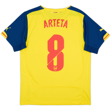 2014-15 Arsenal Away Shirt Arteta #8 - 7/10 - (M)