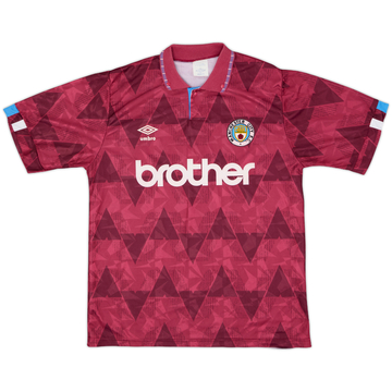 1990-92 Manchester City Away Shirt - 8/10 - (L)