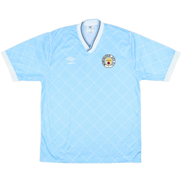 1987-89 Manchester City Home Shirt - 10/10 - (M)