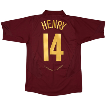 2005-06 Arsenal Home Shirt Henry #14 - 10/10 - (M)