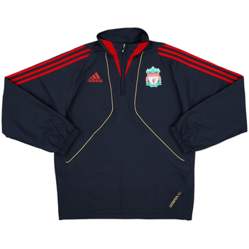 2009-10 Liverpool adidas 1/4 Zip Rain Jacket - 10/10 - (S)