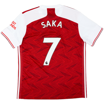 2020-21 Arsenal Home Shirt Saka #7 - 7/10 - (L)